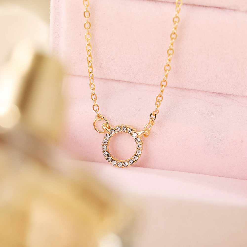 Wholesale Geometric ring with diamond clavicle